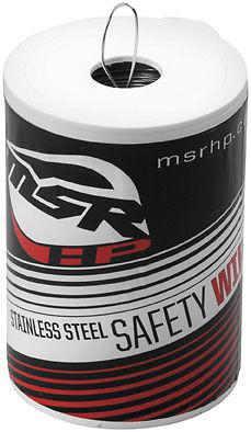 New msr safety wire, silver, 0.032" diameter wire, 1lb can