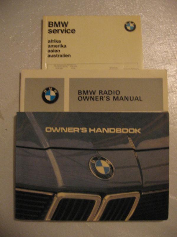 1983 bmw 733i  owner's manual