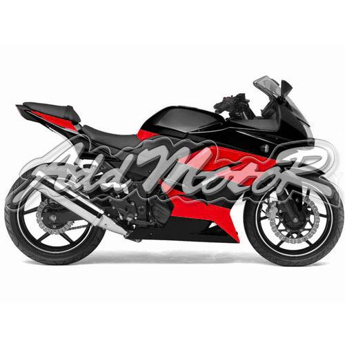 Injection molded fit ex250 250r 2008-2012 2009 2010 red black fairing l25166k