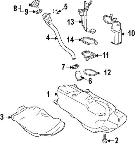 Porsche oem 99120173301 fuel system-flange seal