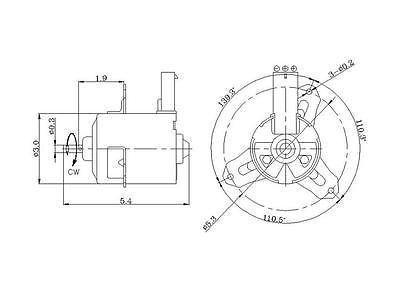 Tyc 630040 radiator fan motor/assembly-engine cooling fan motor