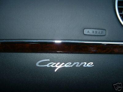 (2pcs) dashboard badge sticker decal *cayenne*