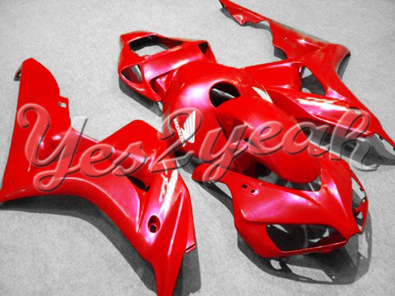 Injection molded fit fireblade cbr1000rr 06 07 all red fairing zn064