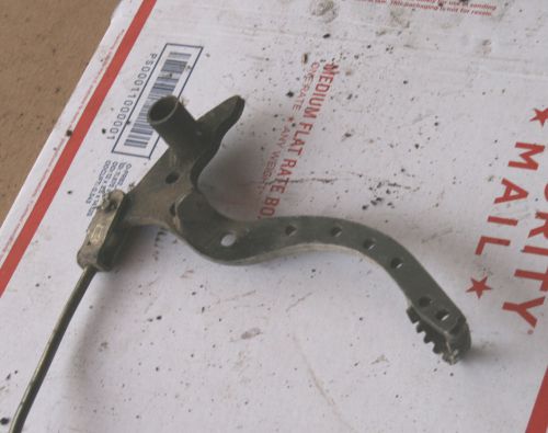 1982 honda cr80 r oem brake pedal w/bar and stay