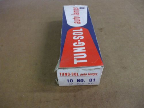 Nos tung-sol no.81 automotive bulbs 6v-box of 10 bulbs