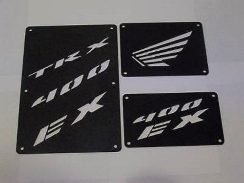 Honda trx 400 ex 400ex fender warning tags black /no decal