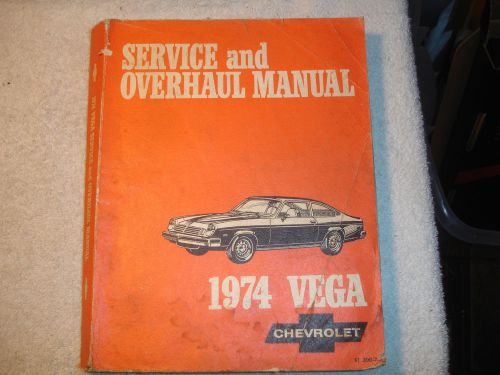 1974 chevrolet vega dealer shop service repair manual