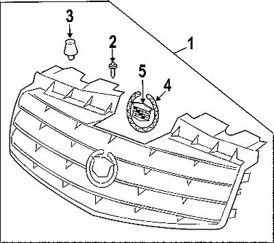 Cadillac 25765149 genuine oem factory original emblem