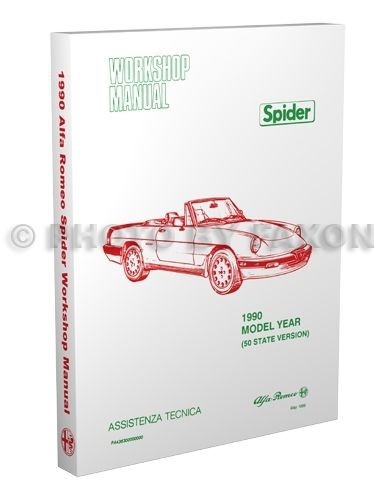 1990 alfa romeo spider shop manual 90 graduate veloce quadrifoglio repair book