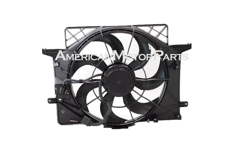 Ac condenser radiator cooling fan 10-11 fit hyundai genesis coupe 2.0l l4