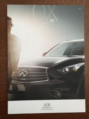 2014 infiniti  qx70 -  qx70 and qx70 awd - 30 page brochure rare!!!