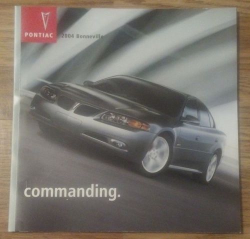 2004 pontiac bonneville sle gxp sales brochure dealer catalog literature