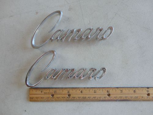 2 used camaro emblems chrome , good condition