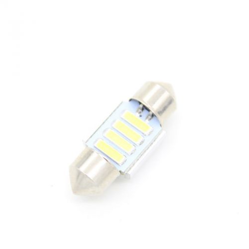 White 31mm festoon dome 4 led 7014 smd c5w car auto light source interior lamp