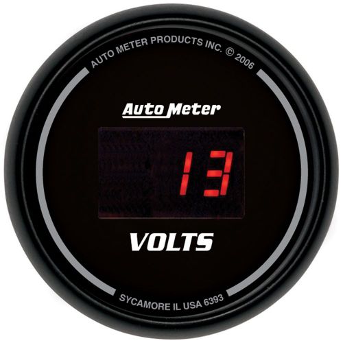 Auto meter 6393 sport-comp; digital voltmeter gauge