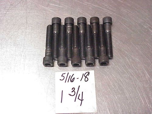 10 new hardened 5/16-18 x 1-3/4&#034; coarse thread allen head screws nascar