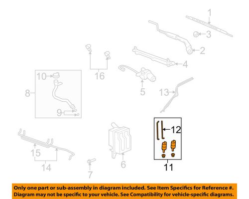 Gm oem wiper-washer pump 19167136