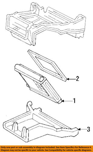 Gm oem evaporator heater-heater case 52467128