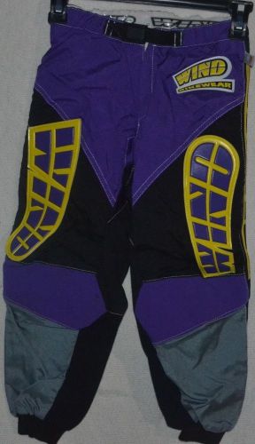 Wind bike wear motocross pants (italy), boys medium