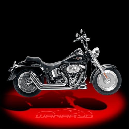 Chrome legend series exhaust systems,sidewinders for 1986-2011 harley softail
