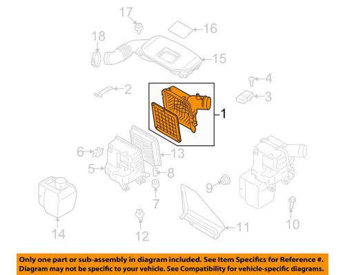 Subaru oem 2012 legacy air intake-air inlet cover 46051ag01b