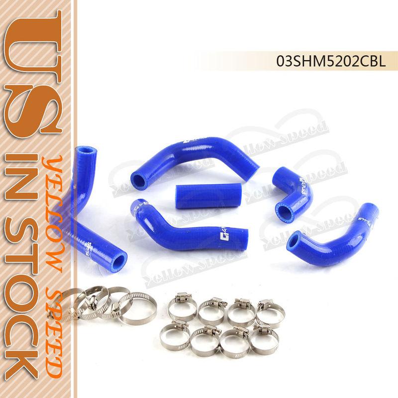 Silicone radiator hose kit for atv hva te/tc250 2001-2008 blue