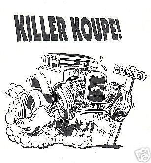 Killer koupe! weirdo hot rod t-shirt - 3xlarge - new!