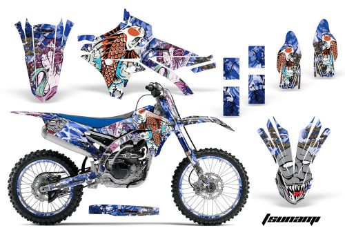 Amr racing yamaha yz 250/450f graphics # plate kit mx bike decal 14-16 tsunami u