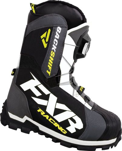 Fxr backshift boa snow boots charcoal/gray/hi-vis/yellow