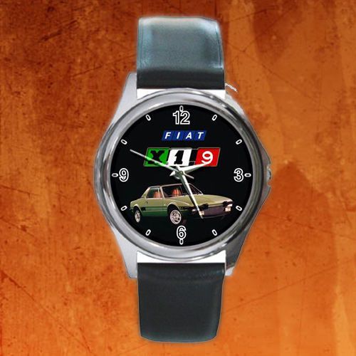 Round metal watch new !! 1973 fiat x 1/9 x 1 9 emblem black