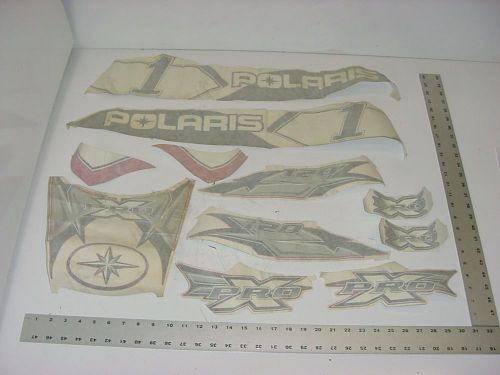 Polaris hood decals pro x 120 mini sled kit 2004