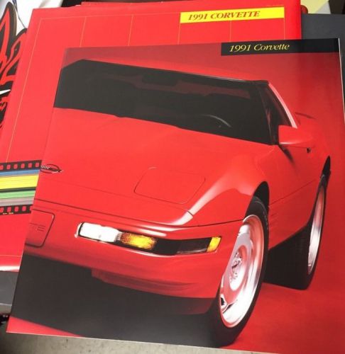 Corvette 1991 - dealer book brochure - z51 chevrolet 91 - l98 coupe - new