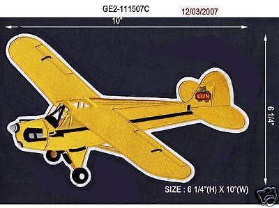 J3 cub jacket sized embroidered airplane/aircraft patch