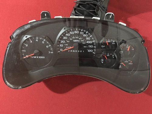 2008 chevy trailblazer/trailblazer oem gauge cluster w/ driver display