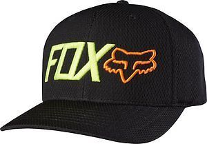 Fox racing trenches 2016 mens flexfit hat black/orange