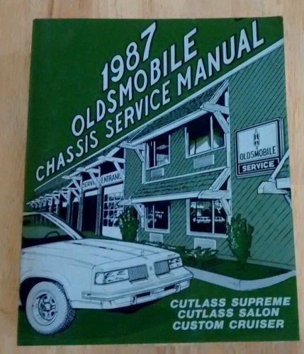 1987 oldsmobile chassis service manual cutlass supreme cutlass salon custom crui