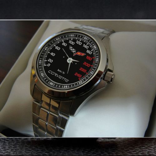 New item !!!  chevrolet corvette speedometer sport metal watch