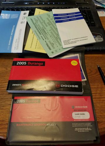 2005 dodge durango owner&#039;s manual set with case