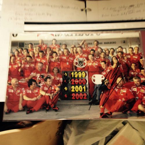 Ferrari signed ms&amp;rb factory photo