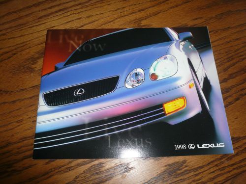 1998 lexus ls400 gs ls300 sc300 sc400 lx450 rx300 sales brochure