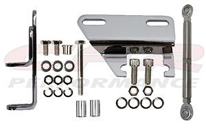 Air compressor brackets header chevy sb swp chrome sanden 508 a/c