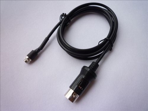 Alpine kcm-123b ipod mp3 aux audio input adapter 3.5mm 8 pin m-bus female cable