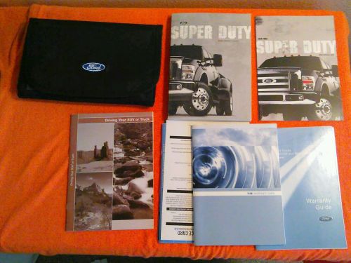 2010 ford super duty gas owners manual w/case &amp; supplements