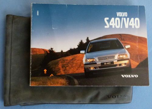 2001 volvo s40/v40 owner&#039;s manual with ultra-suede case