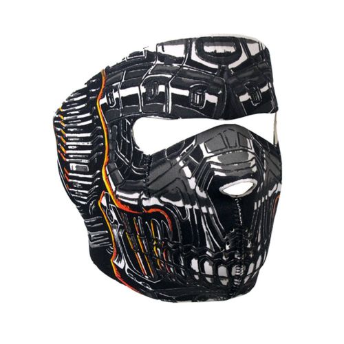 Robo skull full face mask motorcycle paintball snowboarding skiing biker atv