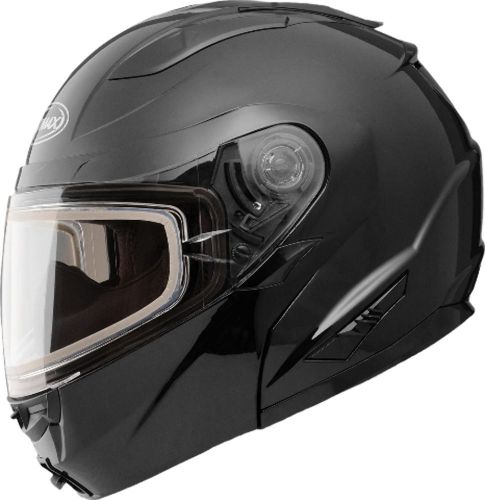 Gmax gm64s vortex full face modular snowmobile helmet black electric shield - 7