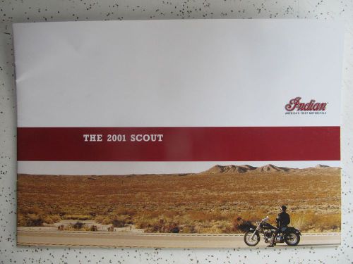 2001 indian scout official distributor sales brochure pre-polaris indian rare