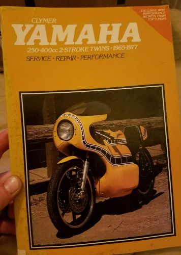 Clymer service manual yamaha 250-400cc 2-stroke twins 1965-1977