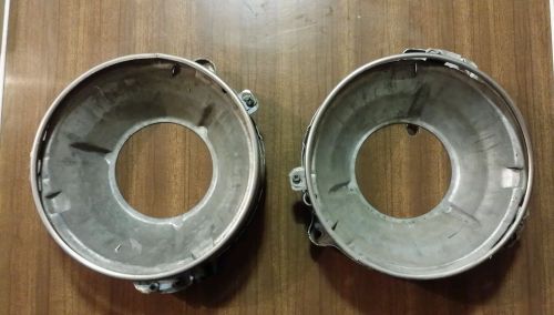 1969 dodge a100 pickup van headlight buckets rings  original