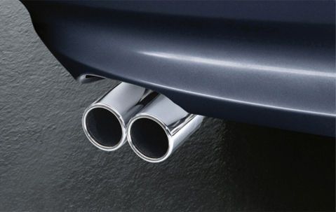 Genuine bmw exhaust tail pipe tip trim kit chrome e90 e91 3 series